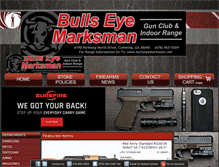 Tablet Screenshot of bullseyemarksman.com
